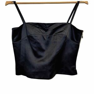 Carlisle Black Silk Blend Camisole Top | Bustier Designer Evening | 2